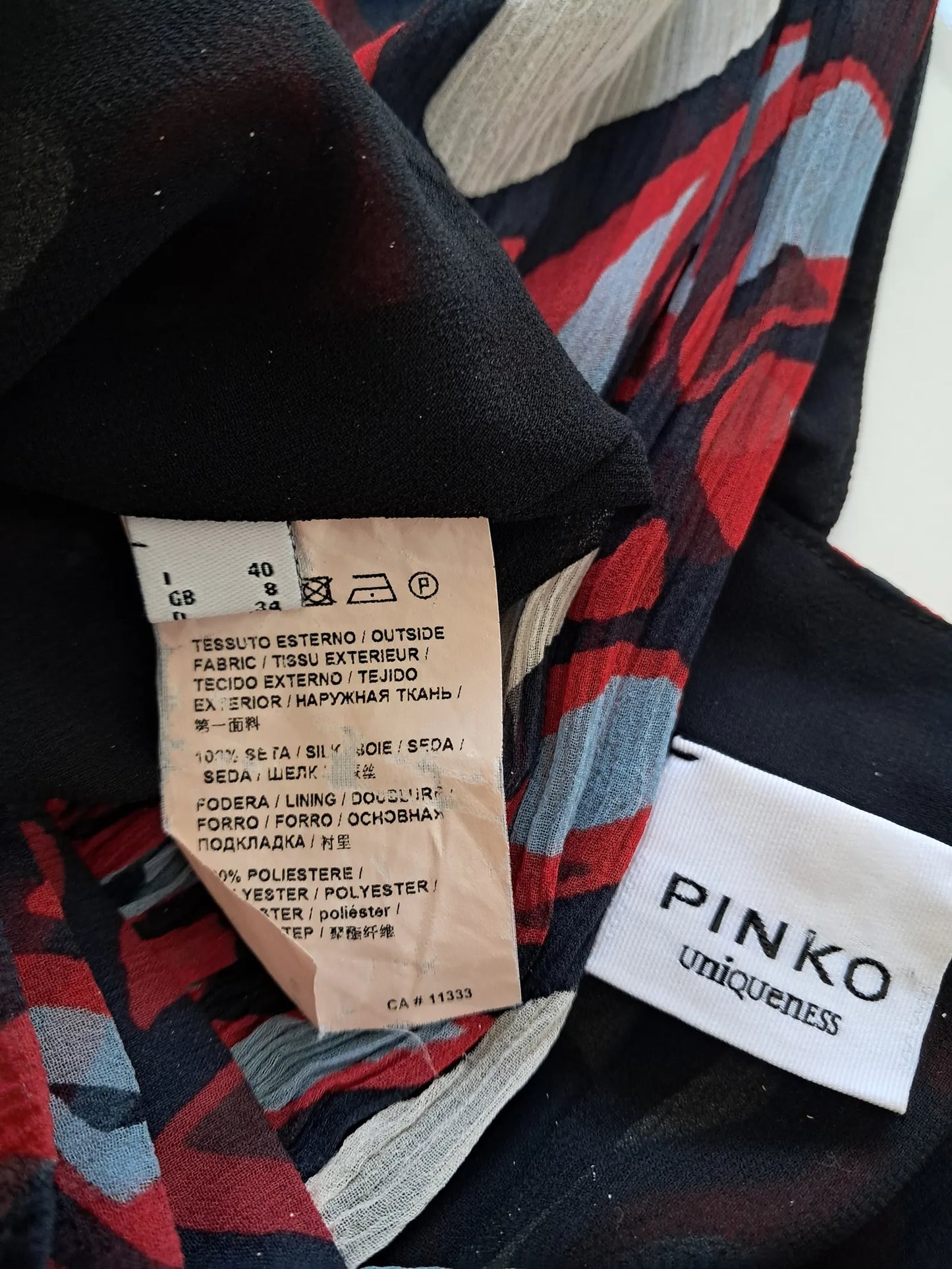 Pinko-sidenklänning