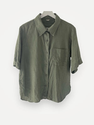 Arket Linen Short Sleeve Linen Shirt