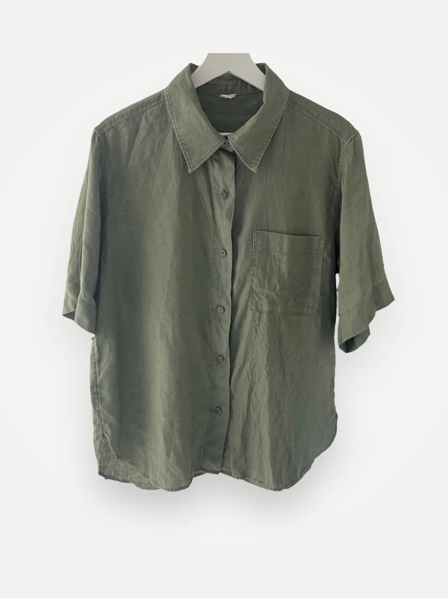 Arket Linen Short Sleeve Linen Shirt
