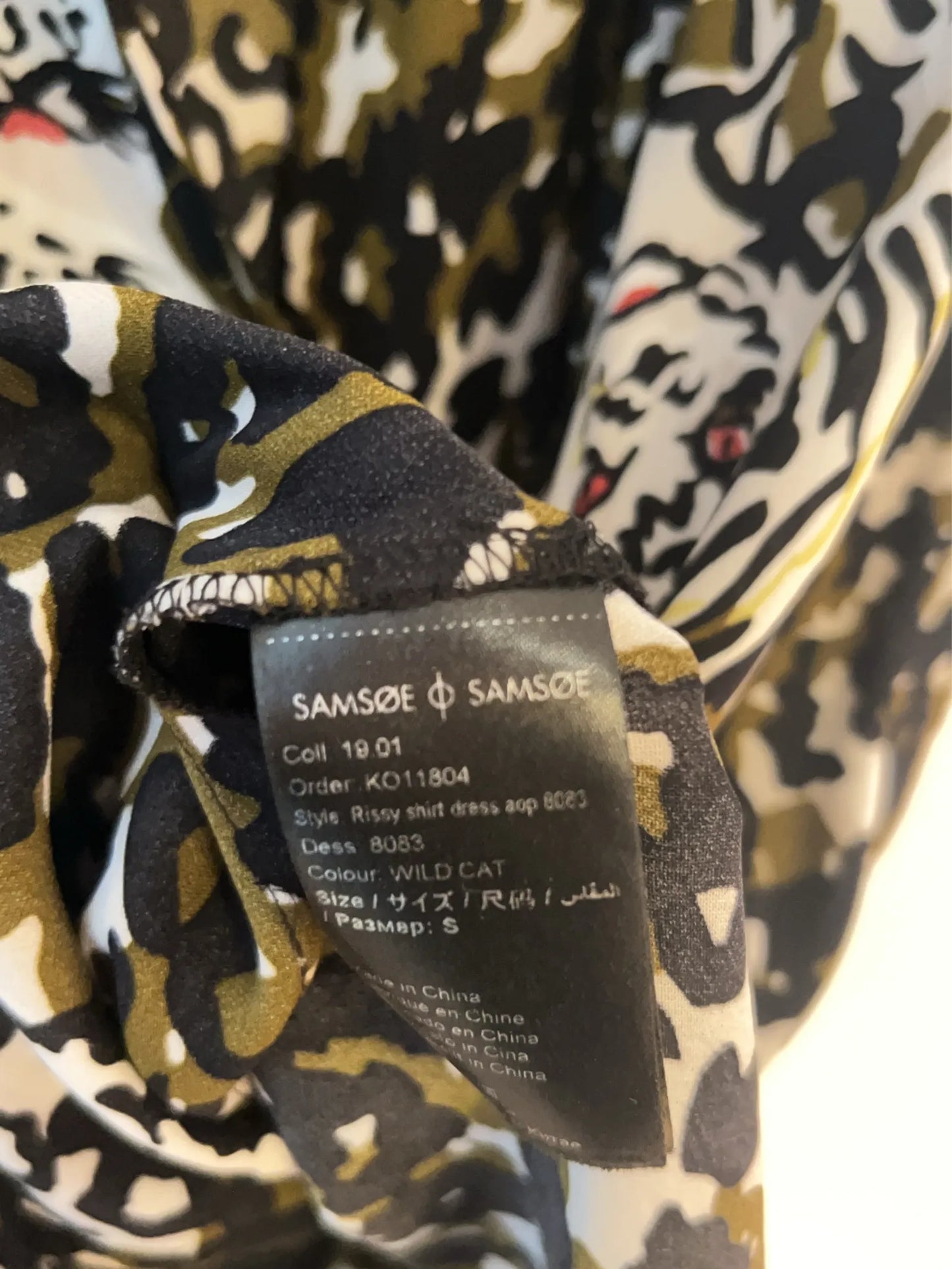 Samsøe Samsøe Rissy Fress, Animal Print-klänning