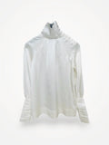 LiseLotte Westerlund High Collar Turtle-sidenblus NWT