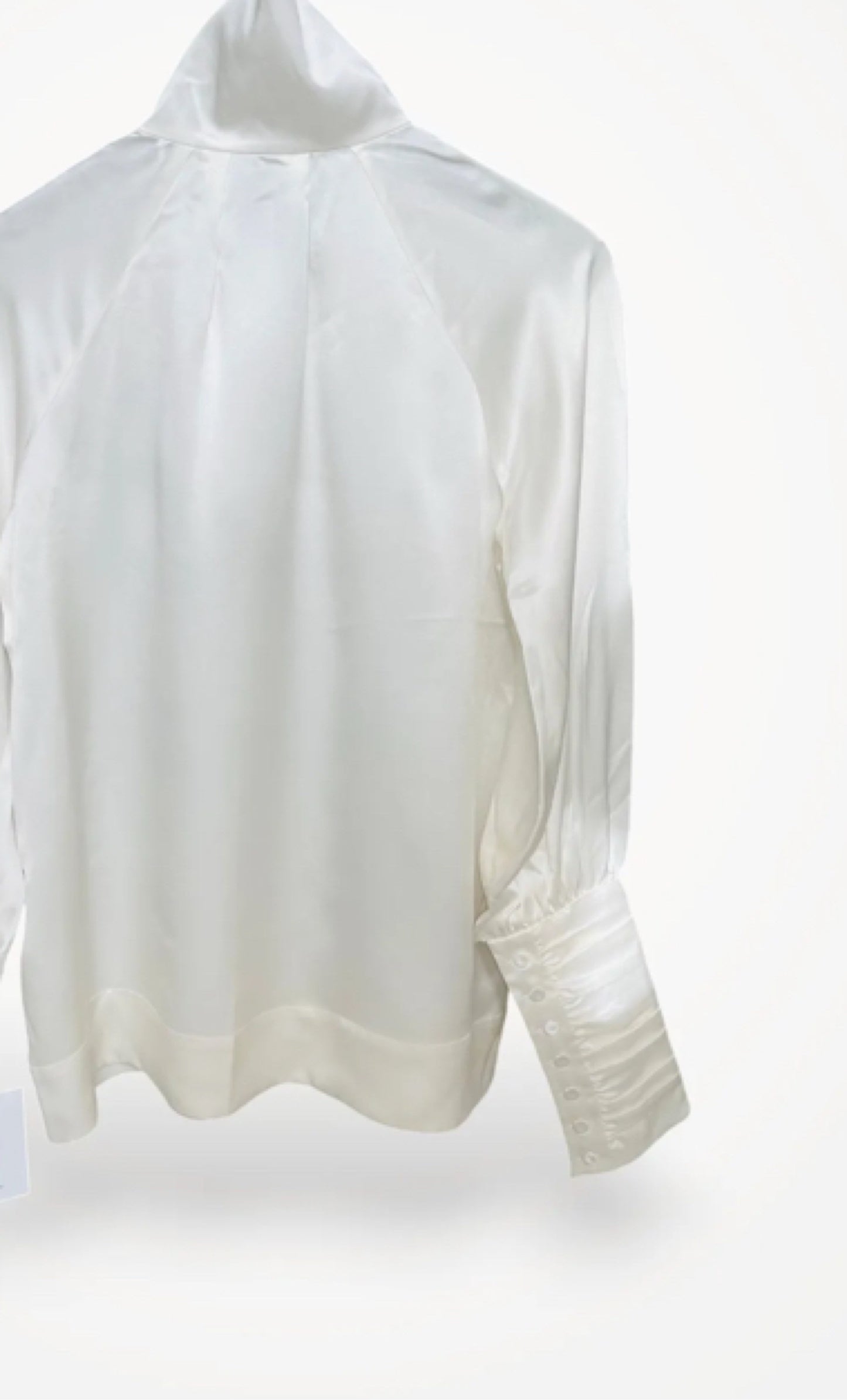 LiseLotte Westerlund High Collar Turtle-sidenblus NWT