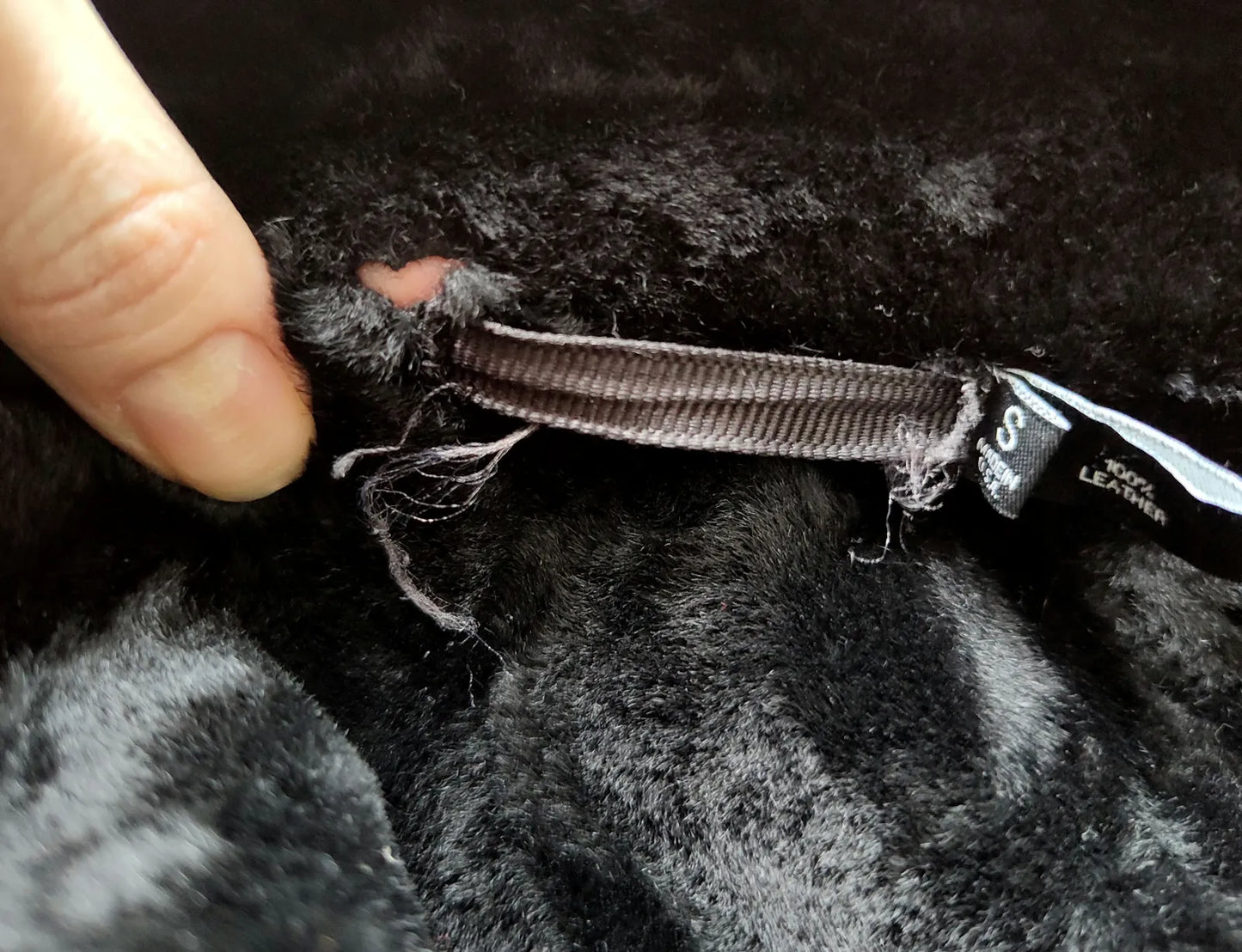 BLK DNM Shearling Biker-skinnjacka