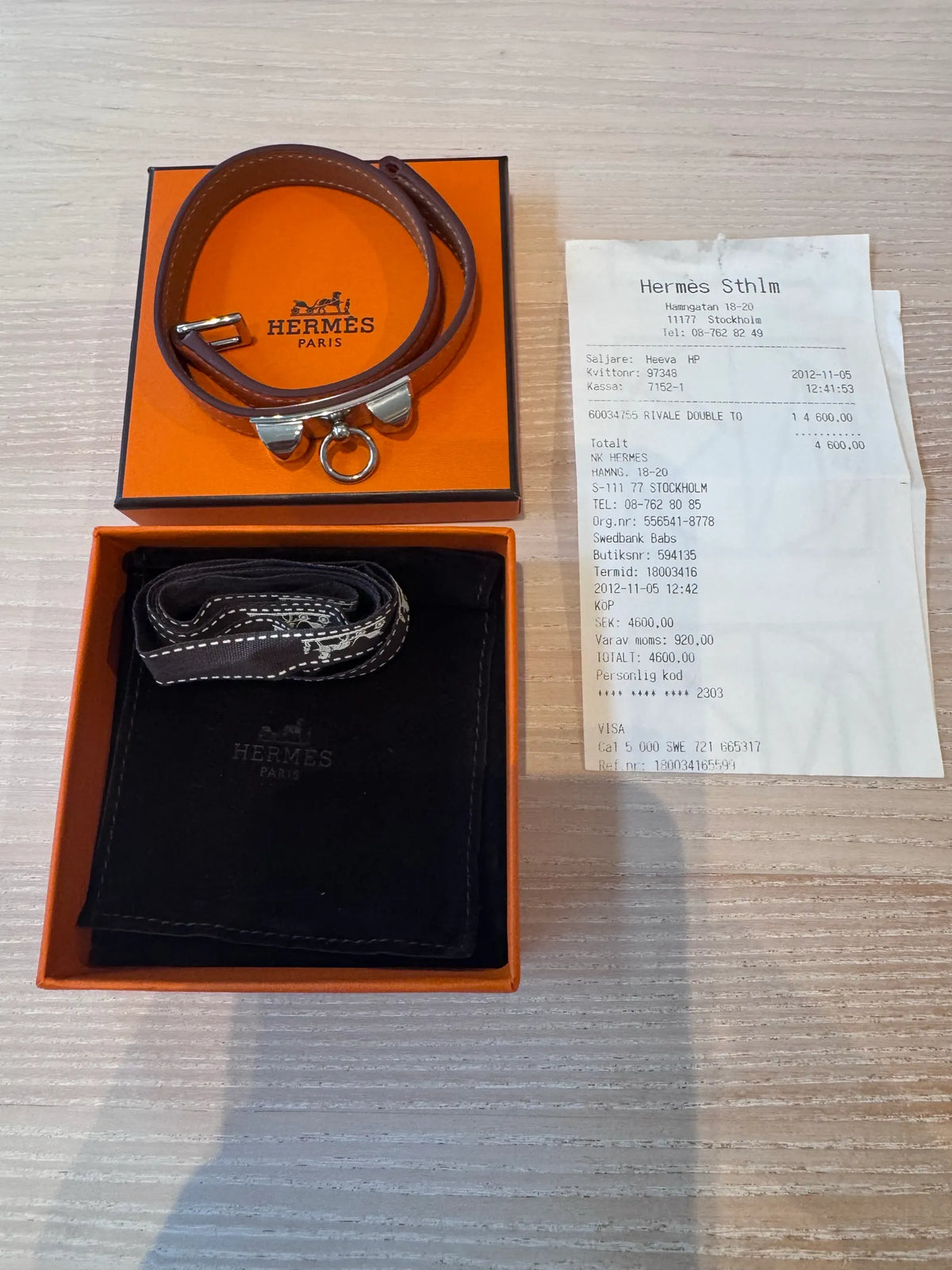 Hermès Rivale Double-skinnarmband NWOT