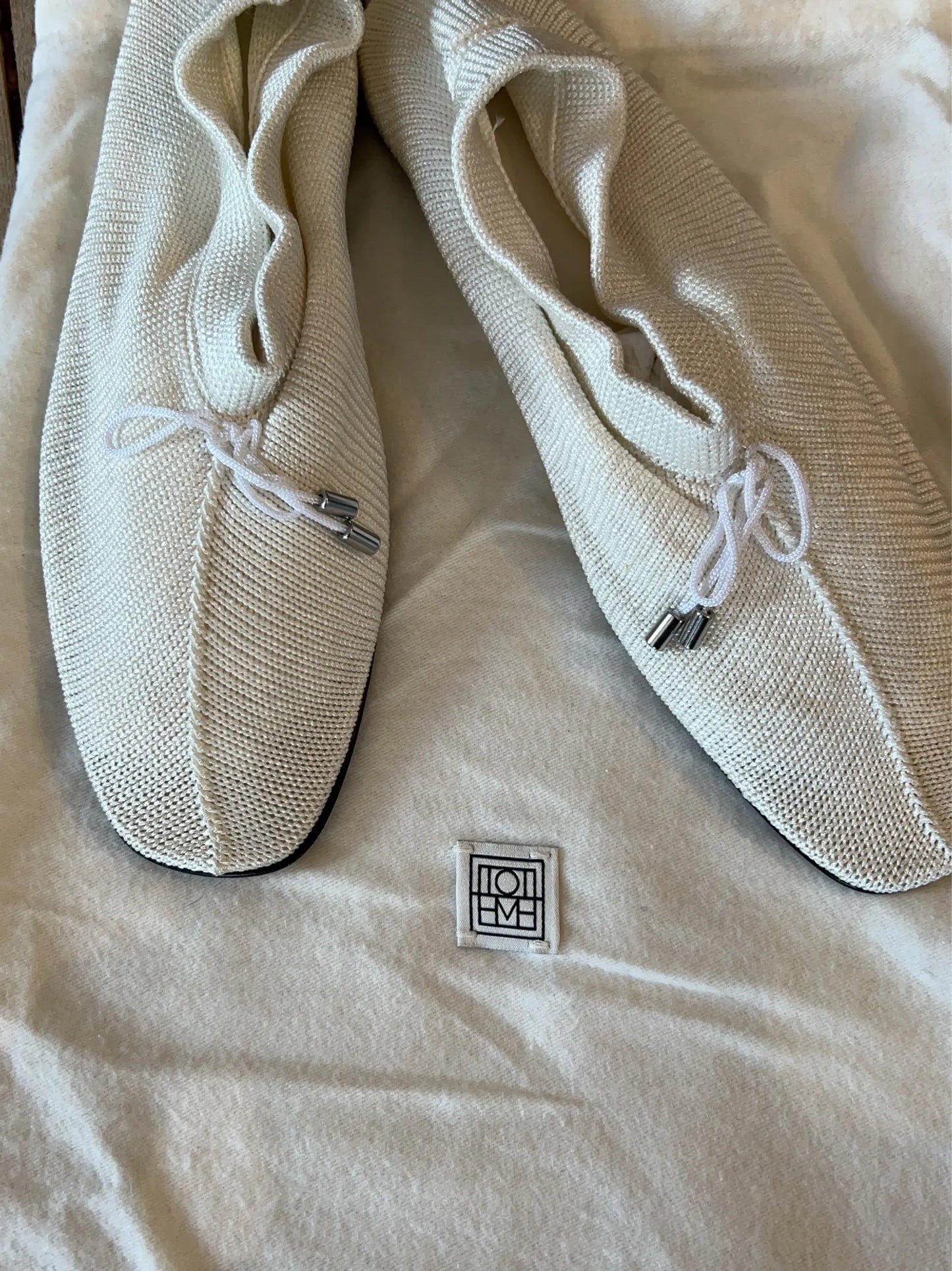 Toteme Knitted Ballerina Ballet flats