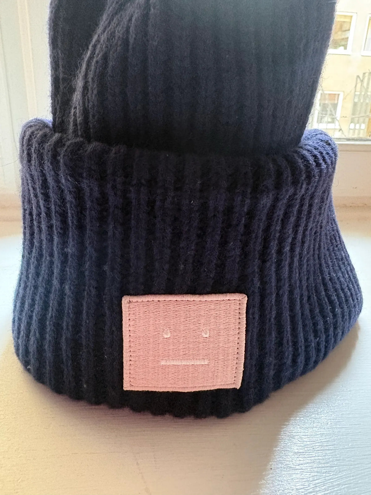 Acne Studios Logo Face Beanie Hat