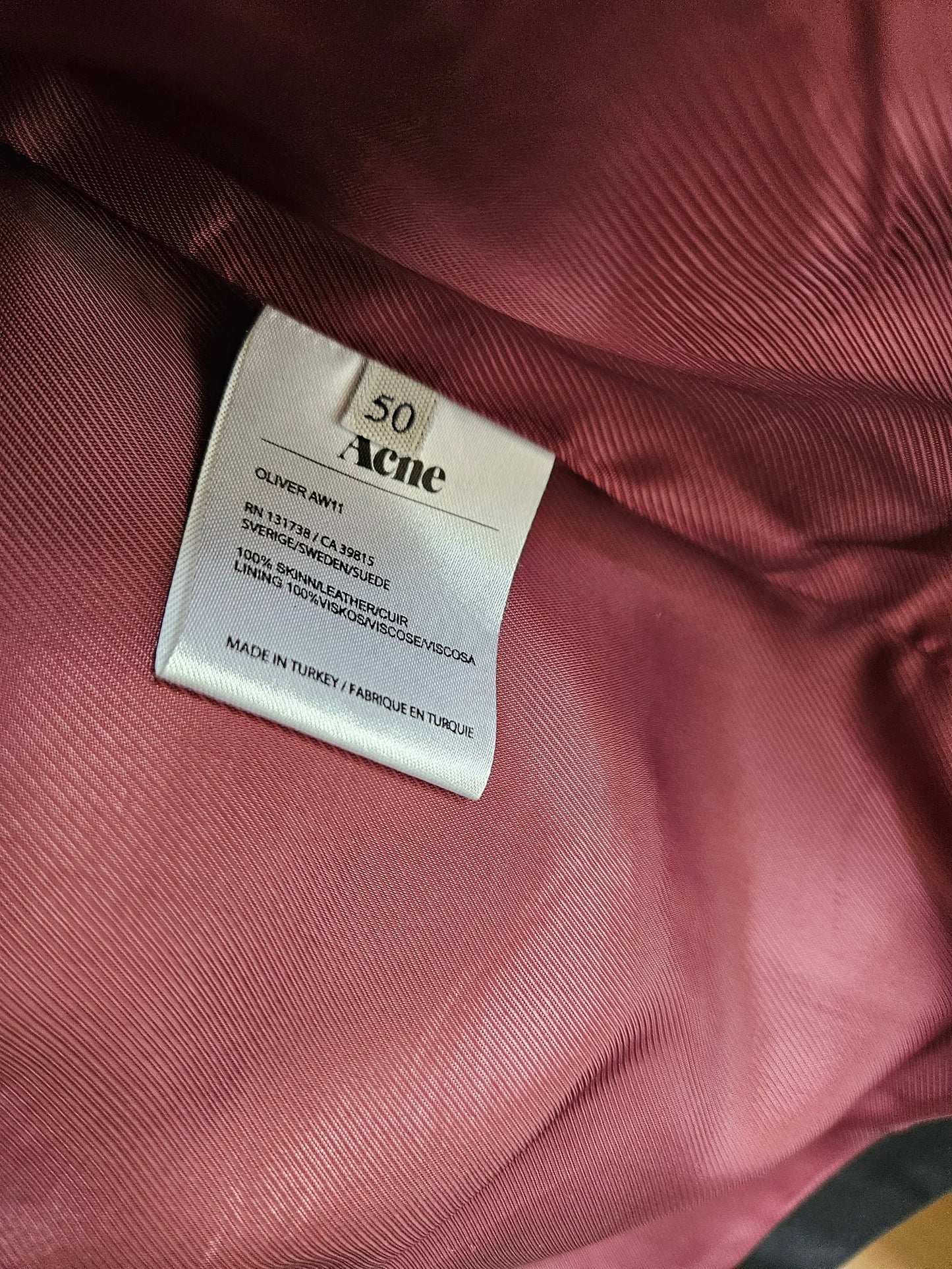 Acne Studios Oliver-skinnjacka