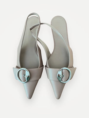 Filippa K Sling Back Flats Powder Beige-skinnskor NWOT