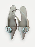 Filippa K Sling Back Flats Powder Beige-skinnskor NWOT