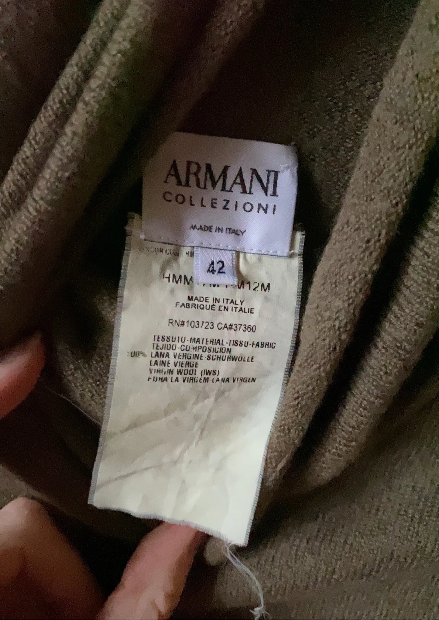 Armani-ullpolotröja