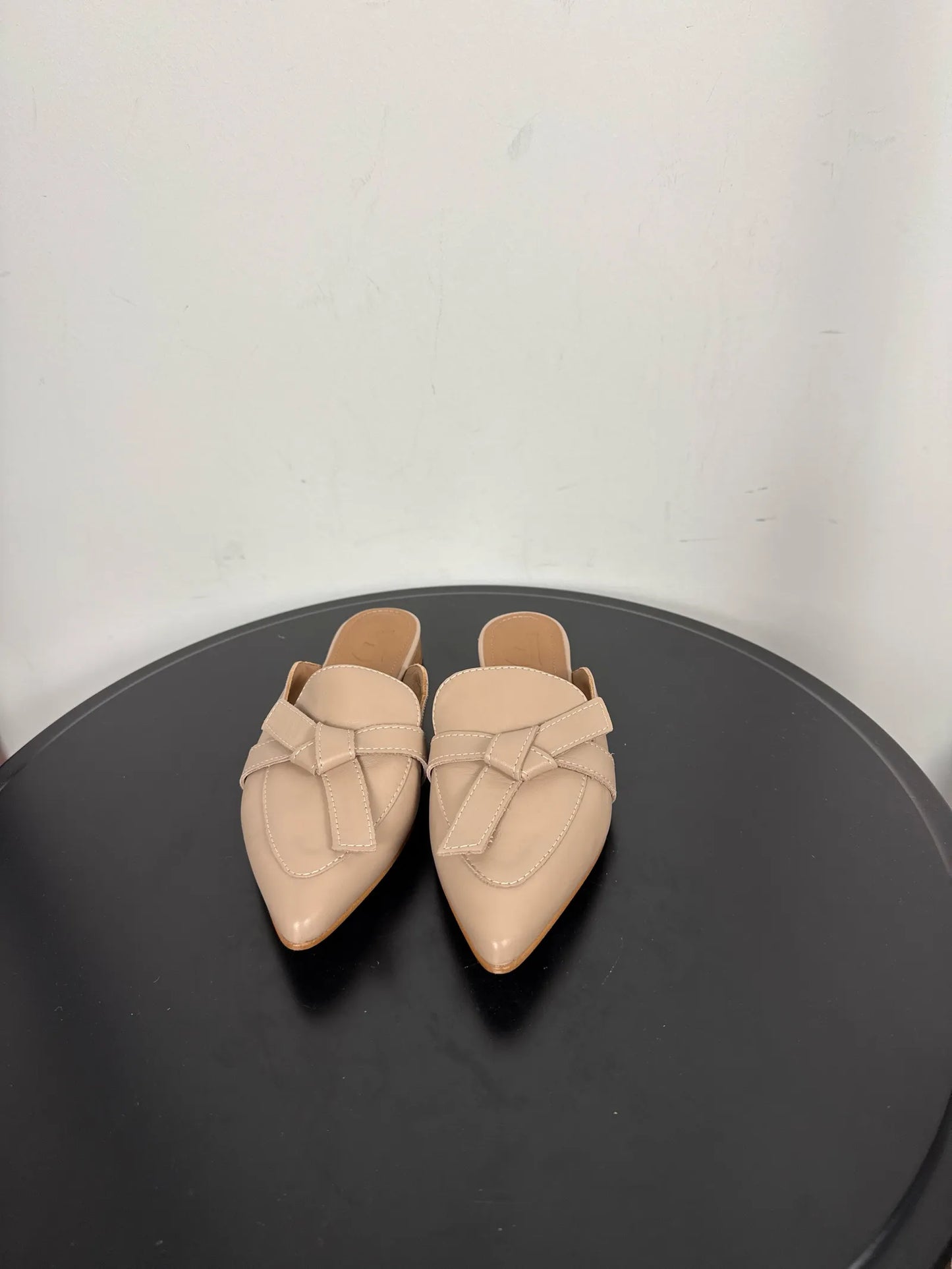 Flattered Anina Sand Leather-skinnloafers