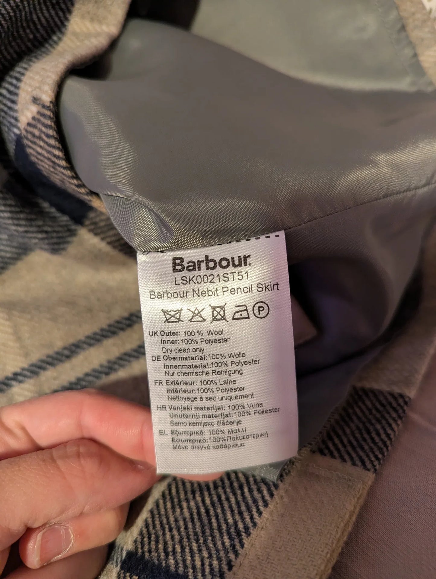Barbour-ullkjol NWOT