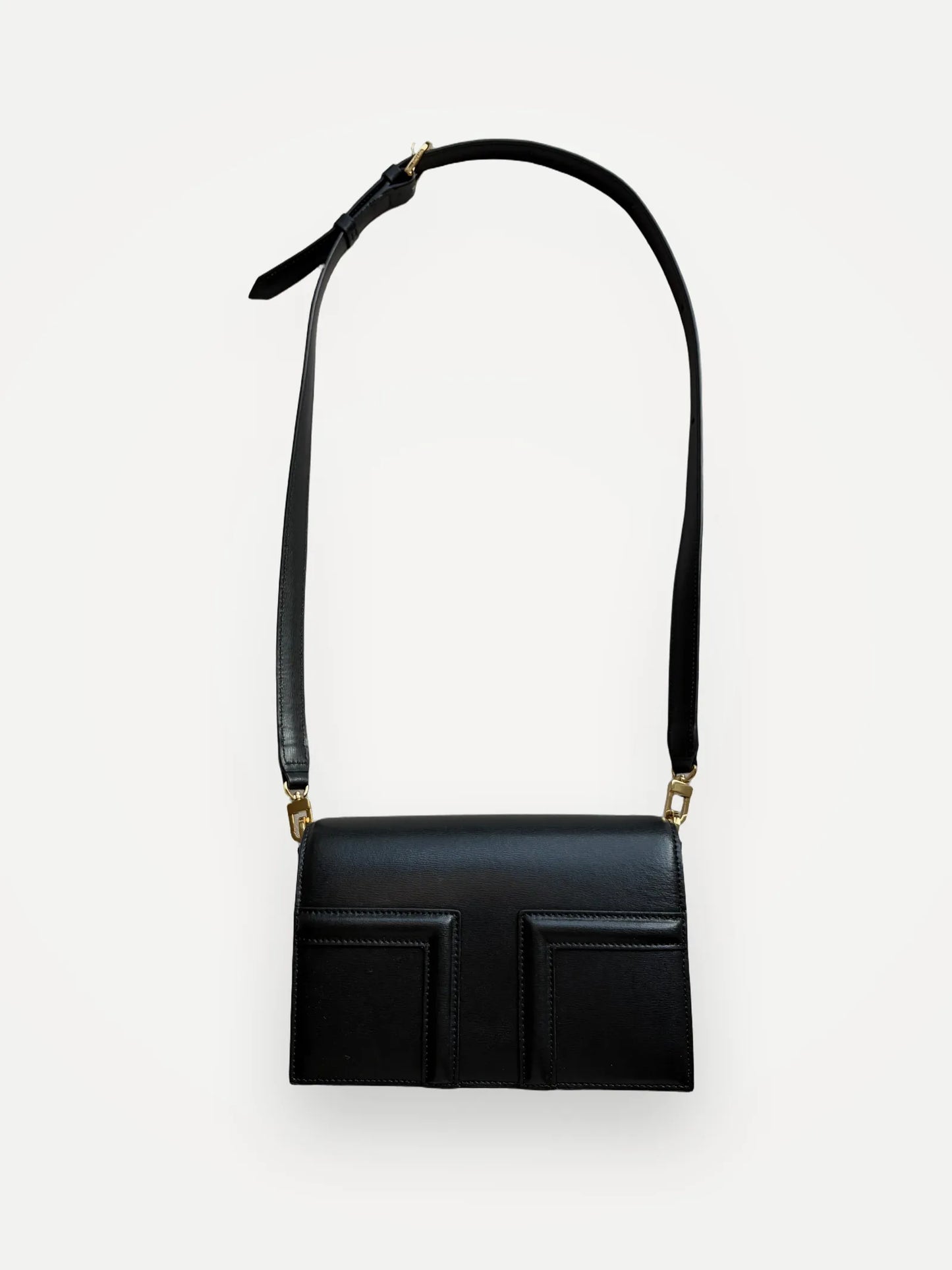 Toteme Totême Mini T-flap Leather-skinnaxelremsväska