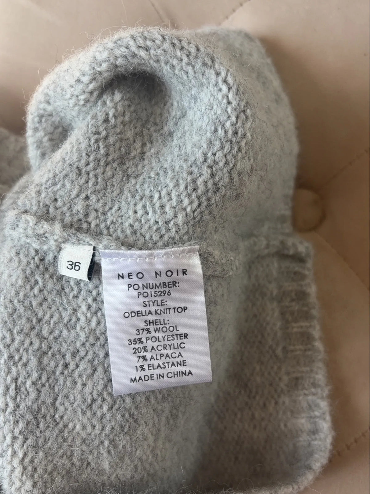 Neo Noir Odelia Knit-ullväst NWOT