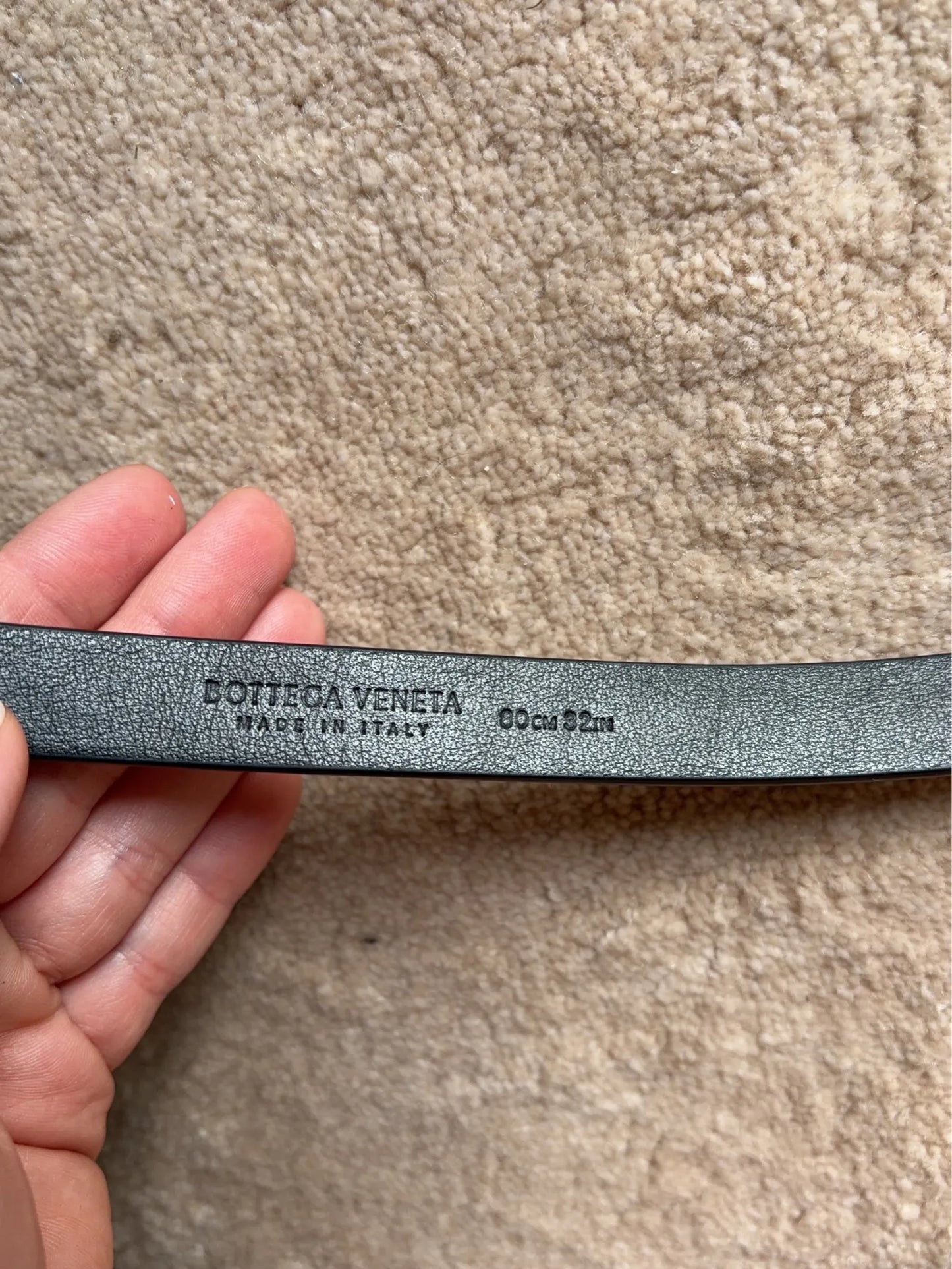 Bottega Veneta-skinnbälte