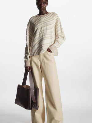 Cos Zebra Jaquard-knit-tröja