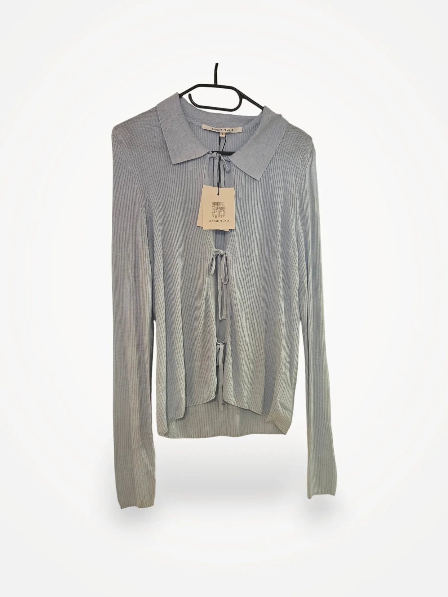 Second Female Cherr Knit Collar, Ice Water Cardigan