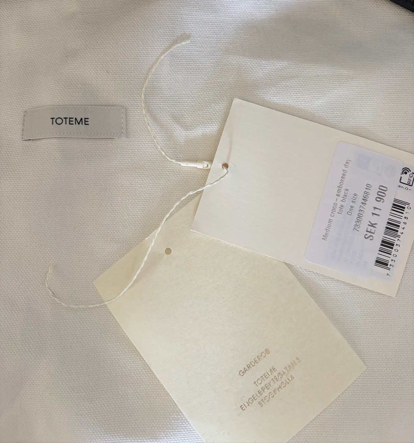 Toteme Day Tote Medium Croco-skinnhandväska