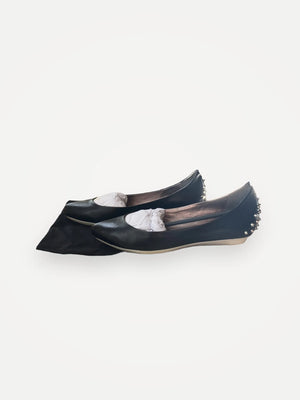 Alexander Mcqueen Studded Pointy Pump Nappa Ballet flats