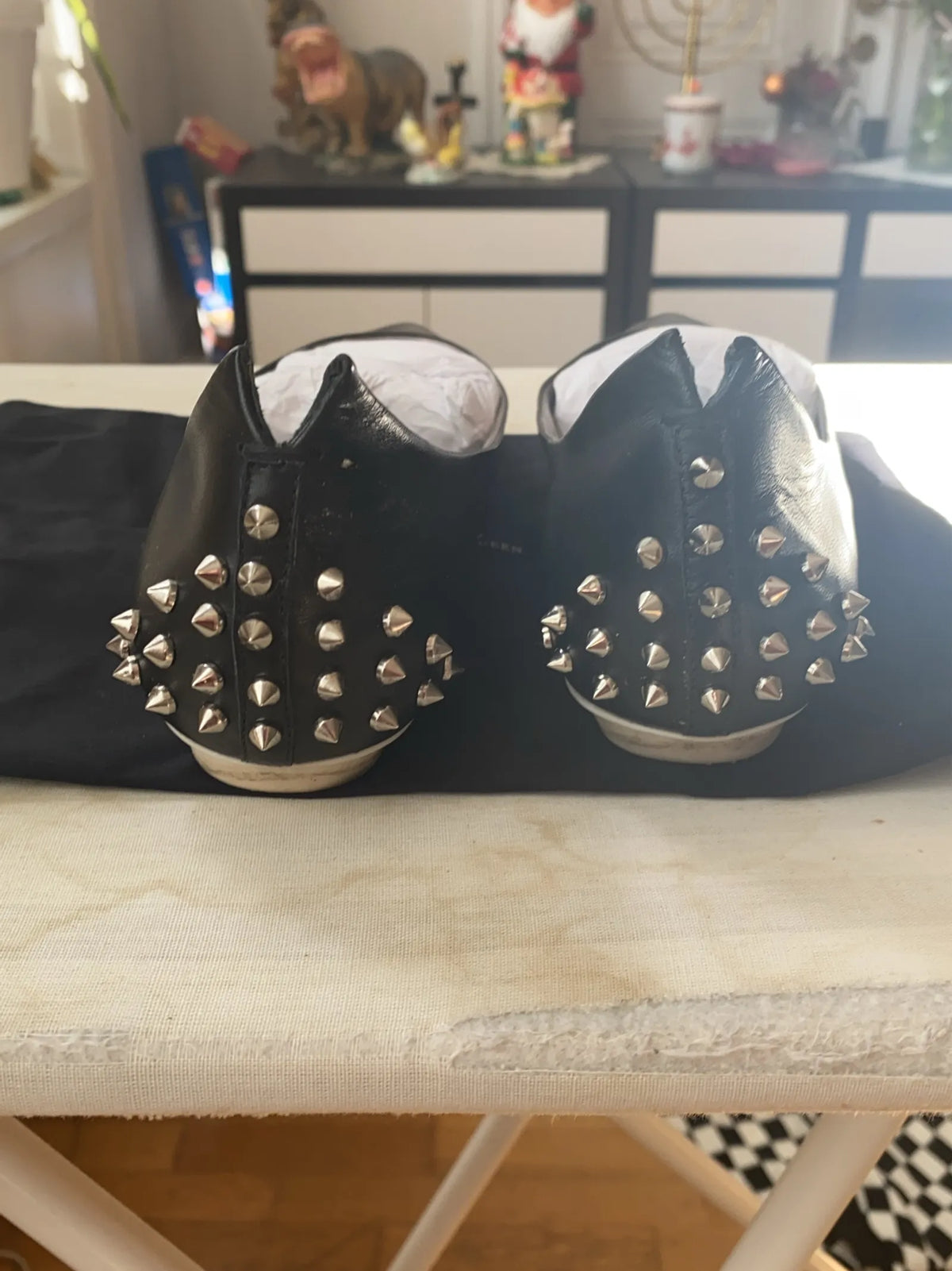 Alexander Mcqueen Studded Pointy Pump Nappa Ballet flats