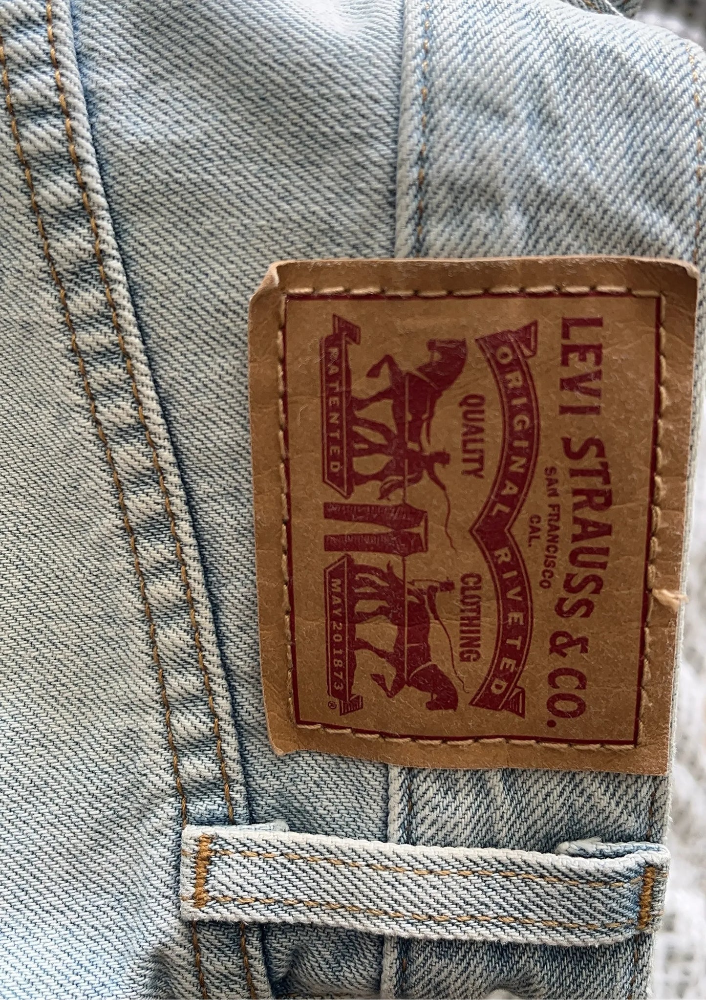 Levi's High Waisted Mom Shorts