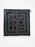 Toteme Striped Monogram Silk Cotton-sidensjal NWOT