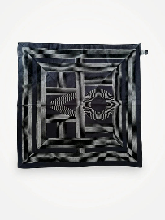 Toteme Striped Monogram Silk Cotton-sidensjal NWOT