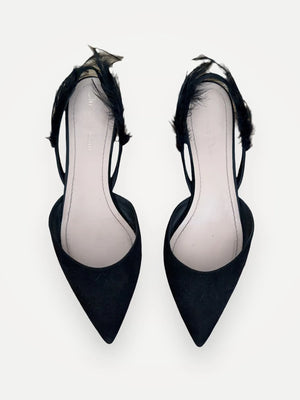 Christian Dior Suede Feather Dior Ethnie Flats-skinnballerinaskor
