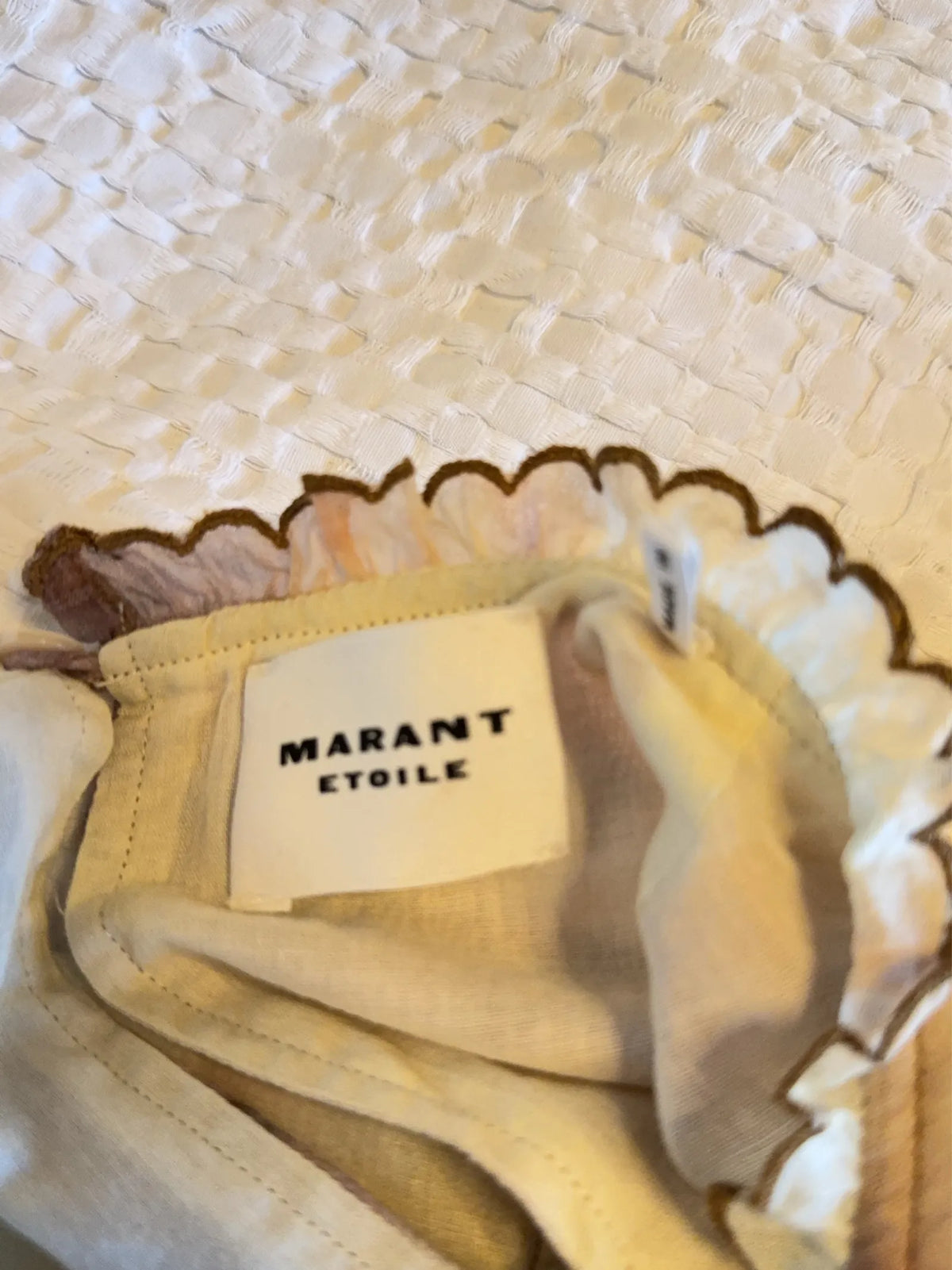 Isabel Marant Marant Etoile Daliyane Printed Ruffled Cotton Blouse