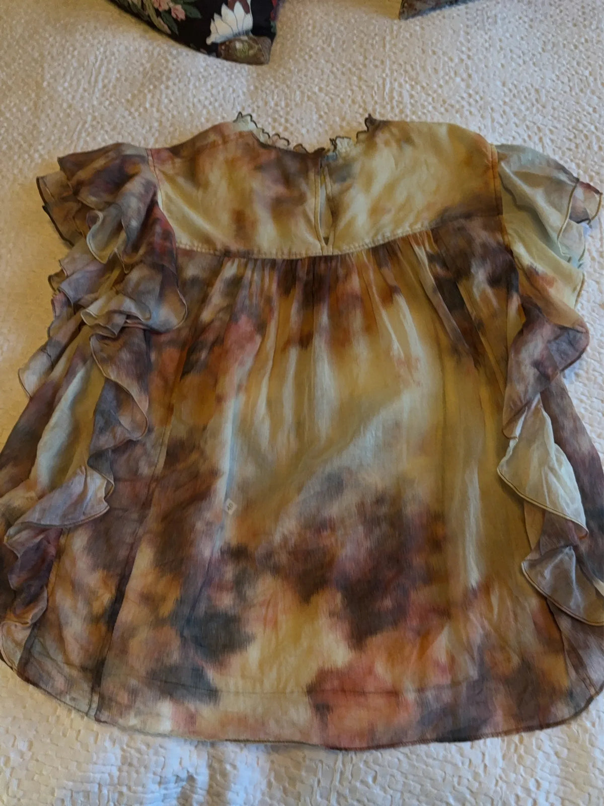 Isabel Marant Marant Etoile Daliyane Printed Ruffled Cotton Blouse