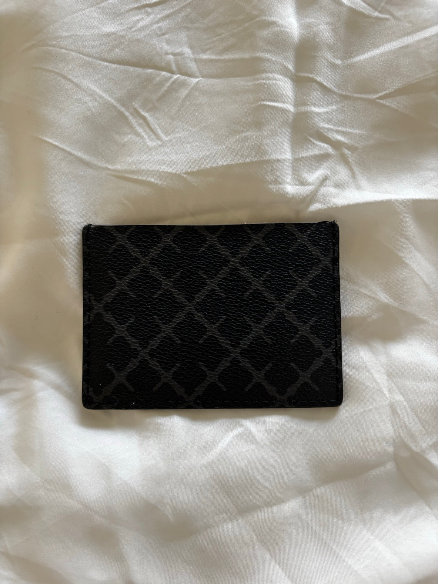 By Malene Birger Elia Printed Cardholder Charcoal Wallet