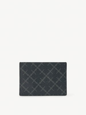 By Malene Birger Elia Printed Cardholder Charcoal Wallet