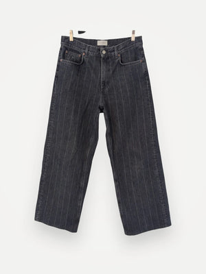 Dagmar Baggy Fit Denim Pinstripe Jeans