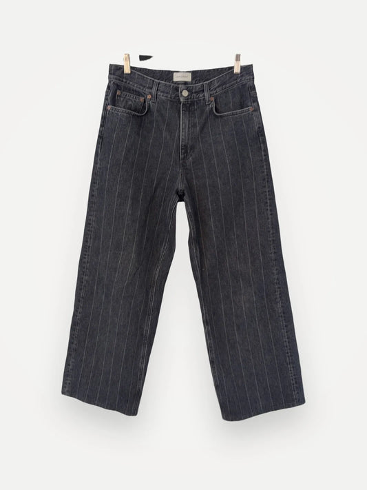 Dagmar Baggy Fit Denim Pinstripe-jeans NWOT