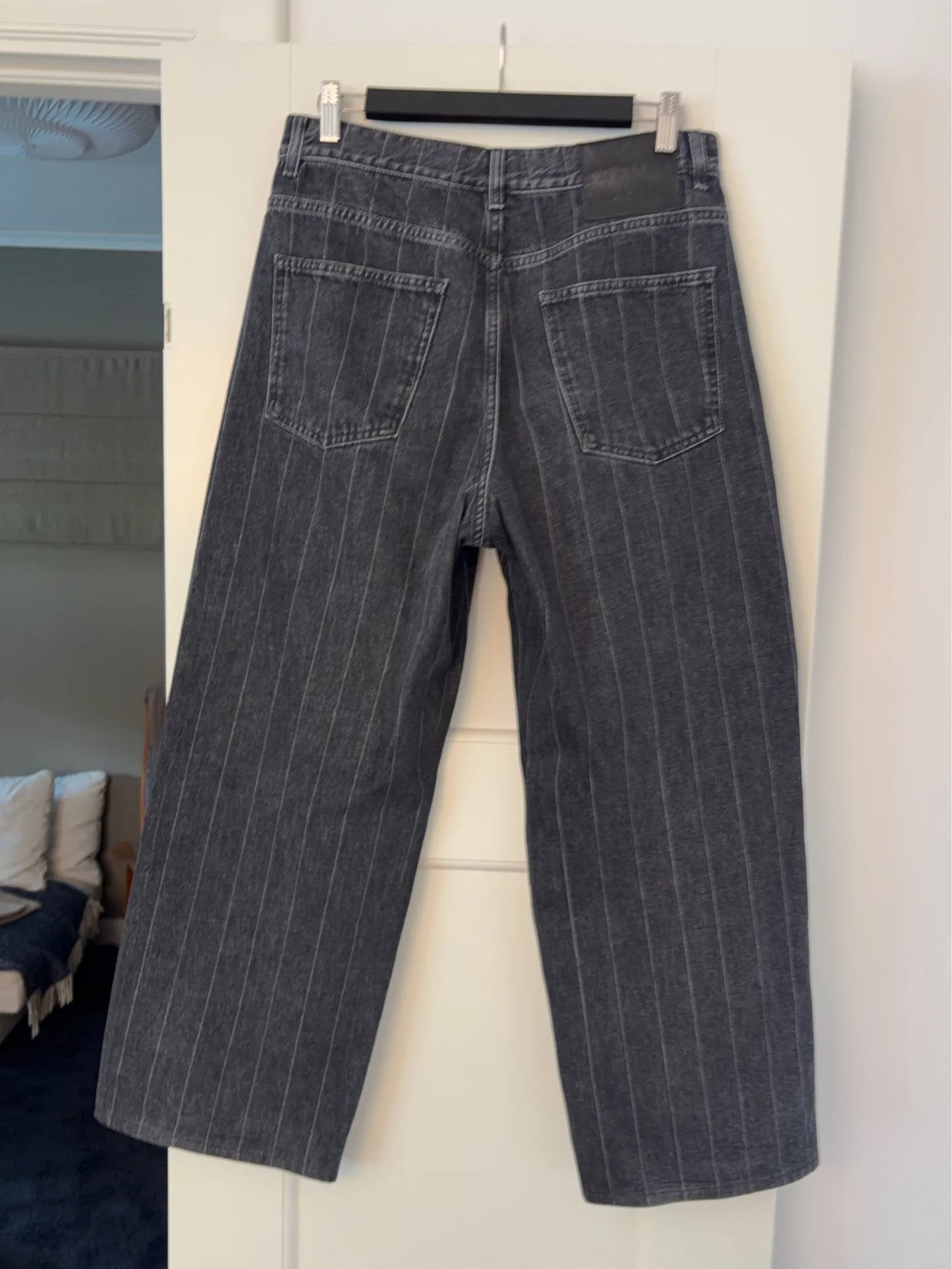Dagmar Baggy Fit Denim Pinstripe Jeans