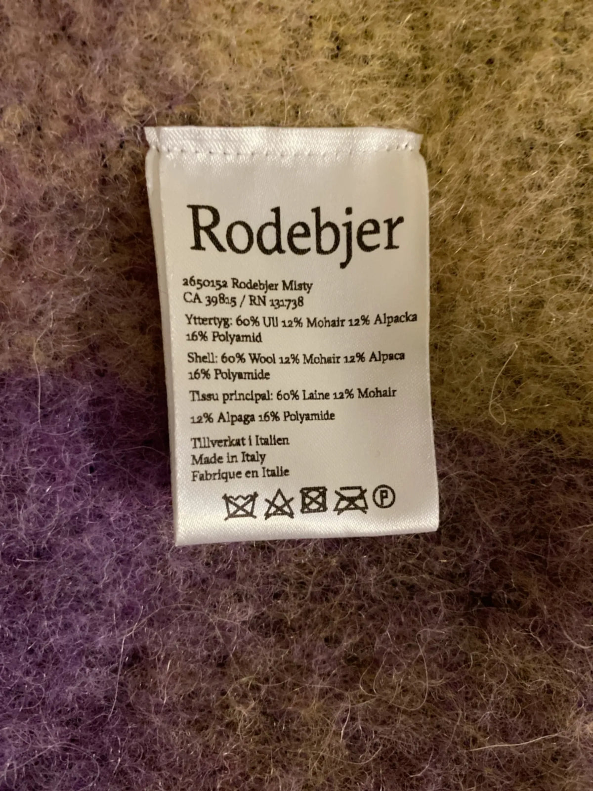 Rodebjer-ullhalsduk NWOT