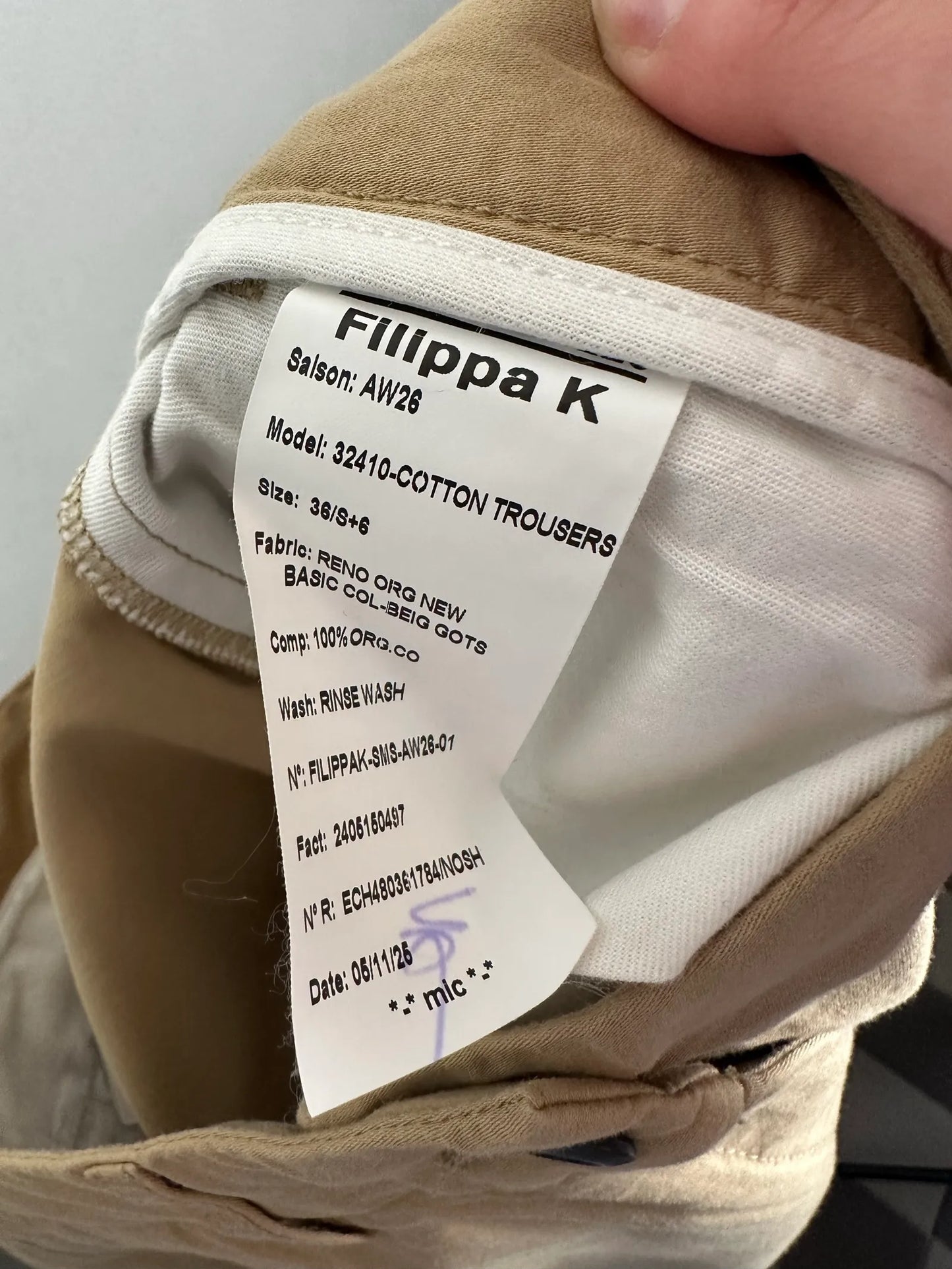 Filippa K Cotton-byxor NWT