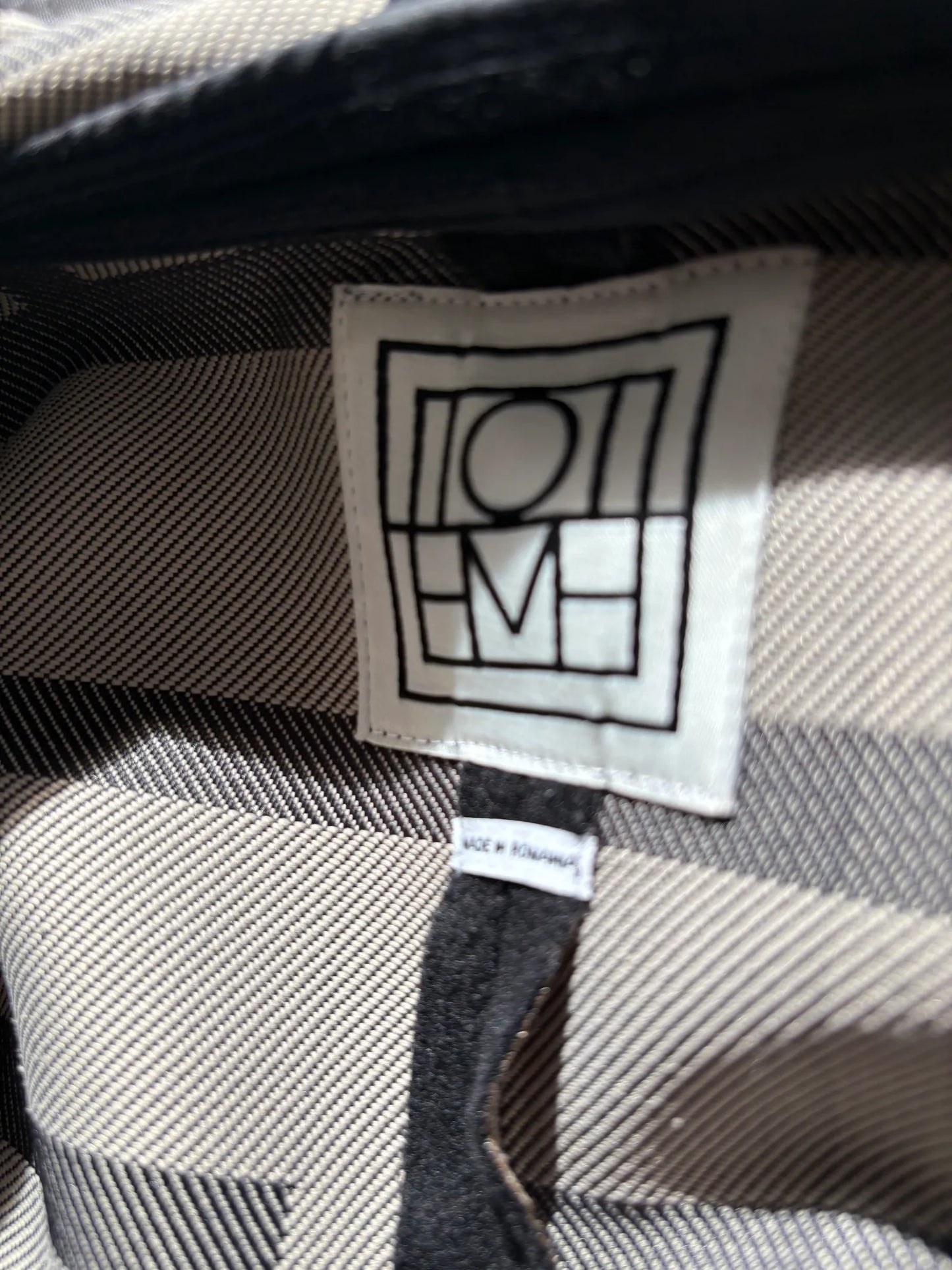 Toteme Monogram Print Hooded Cape-ullponcho