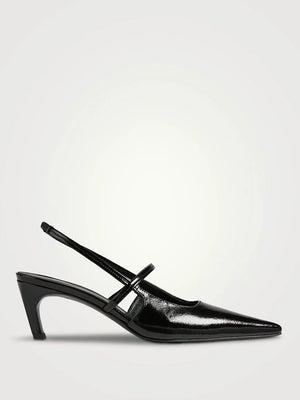 Toteme Sharp Sling Back Patent Heels