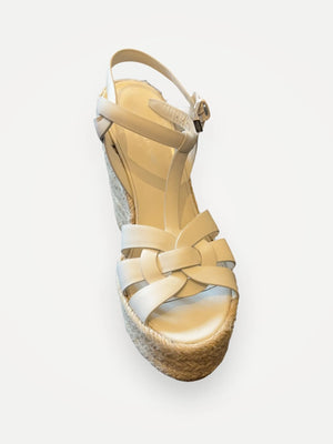 Saint Laurent Tribute Woven Espadrille 85 T St S Sandals