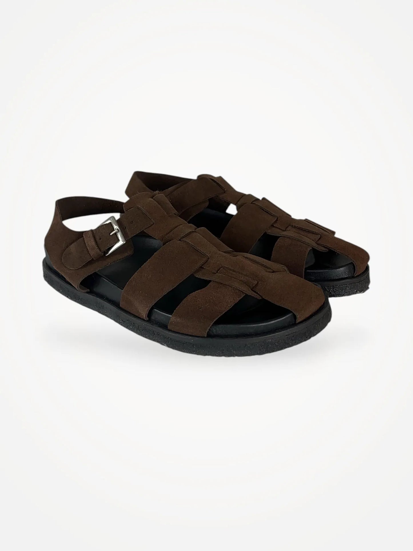 Blankens Sanremo Sempre Brown Suede Sandals