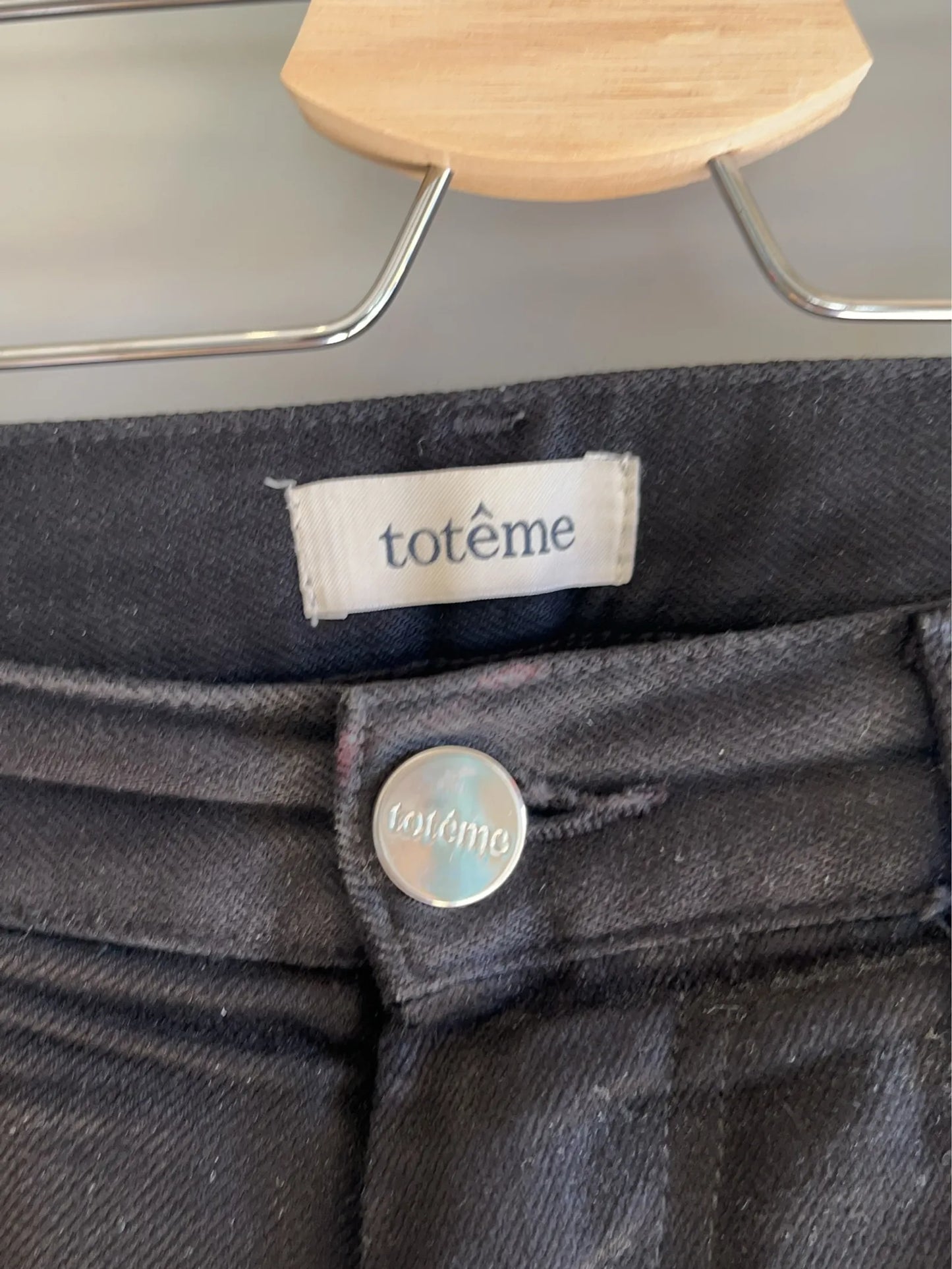 Toteme Twisted Seam Black Jeans