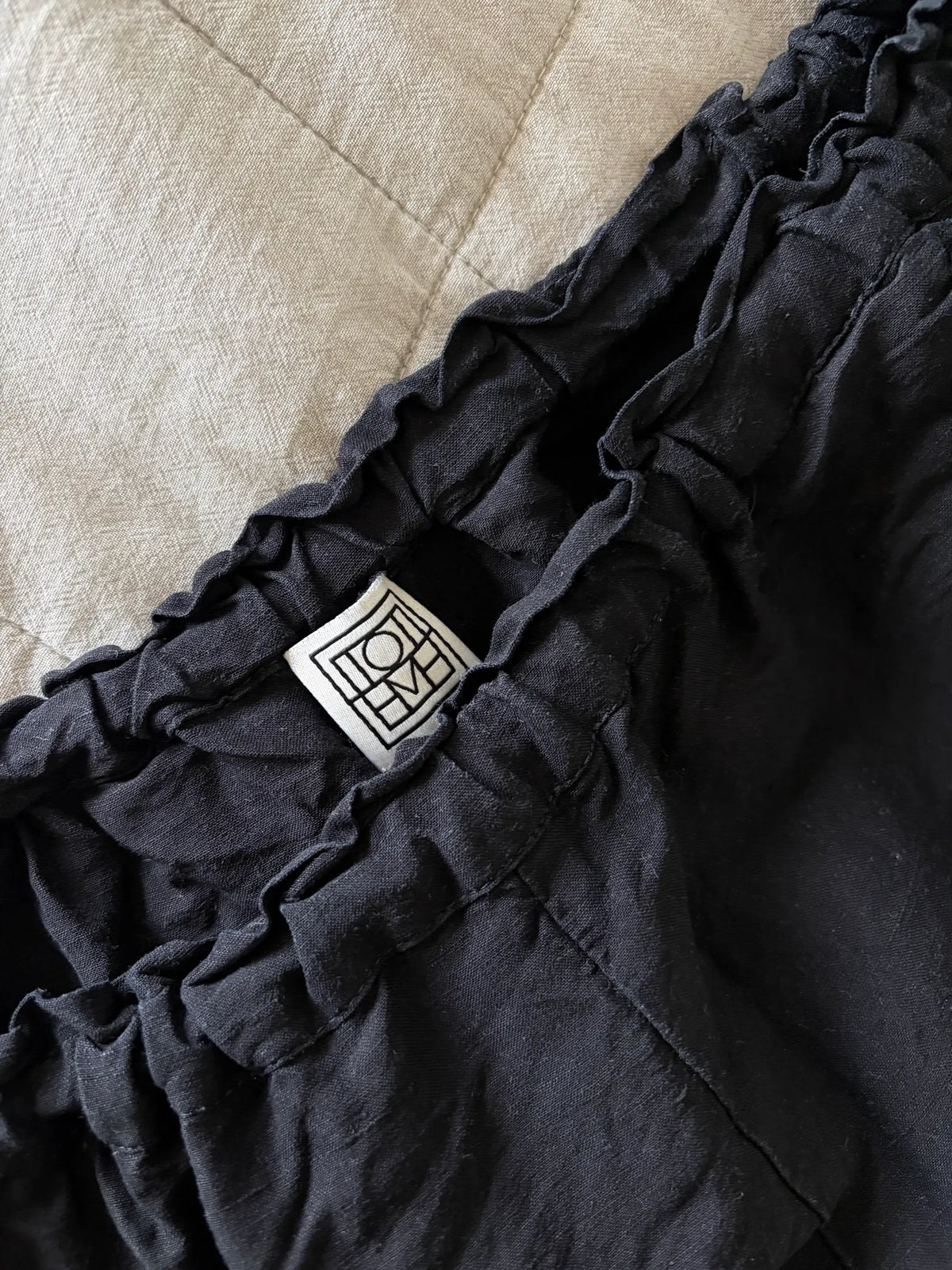 Toteme Stretch Linen Slacks-linnebyxor