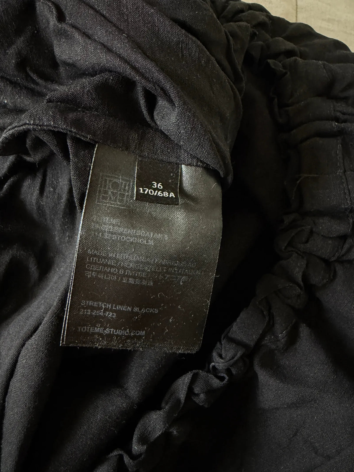 Toteme Stretch Linen Slacks-linnebyxor