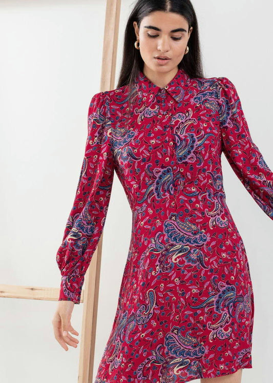 & Other Stories Paisley Mini-klänning NWOT