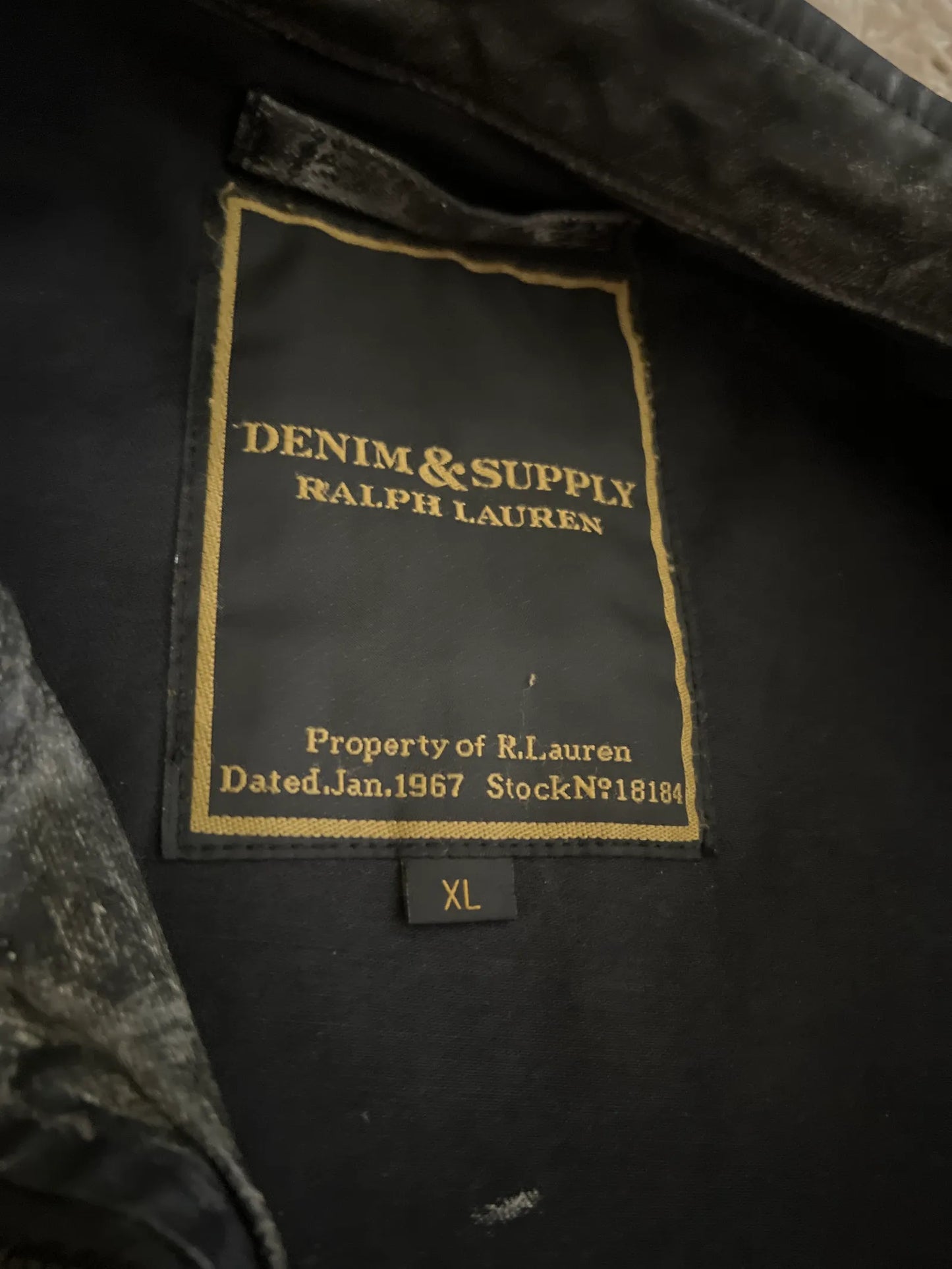 Ralph Lauren-skinnjacka