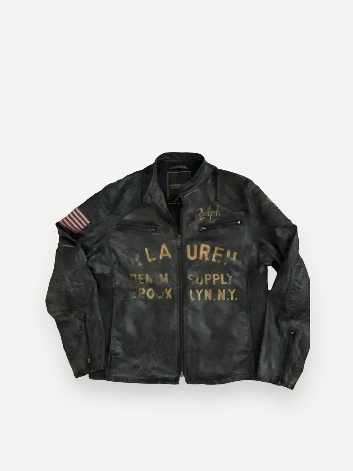Ralph Lauren-skinnjacka