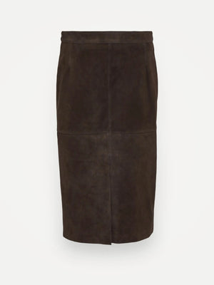 Toteme Paneled Suede Skirt