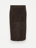 Toteme Paneled Suede Skirt