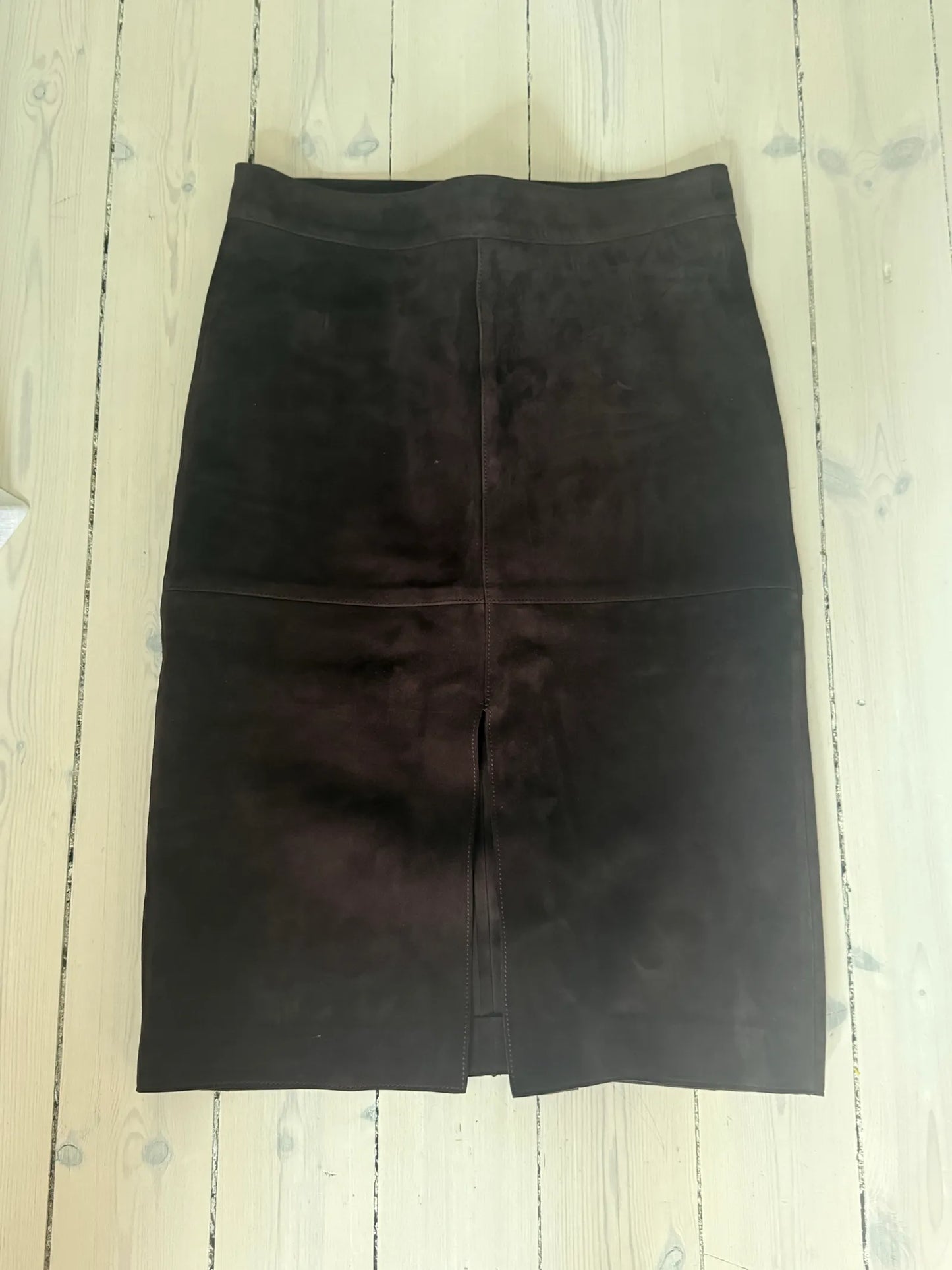 Toteme Paneled Suede Skirt